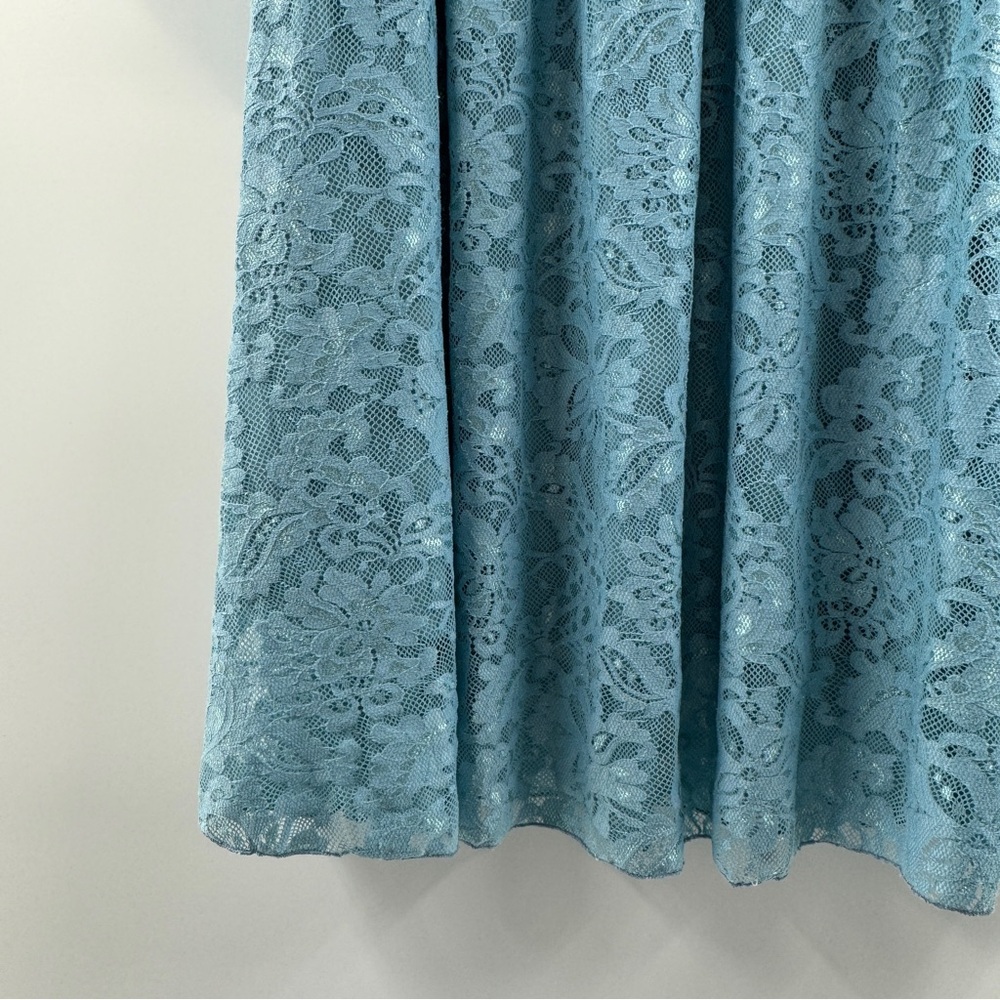 LuLaRoe Lola Skirt – Black Waistband with Teal/Turquoise Lace, NWT, Size XXS - Picture 3 of 8